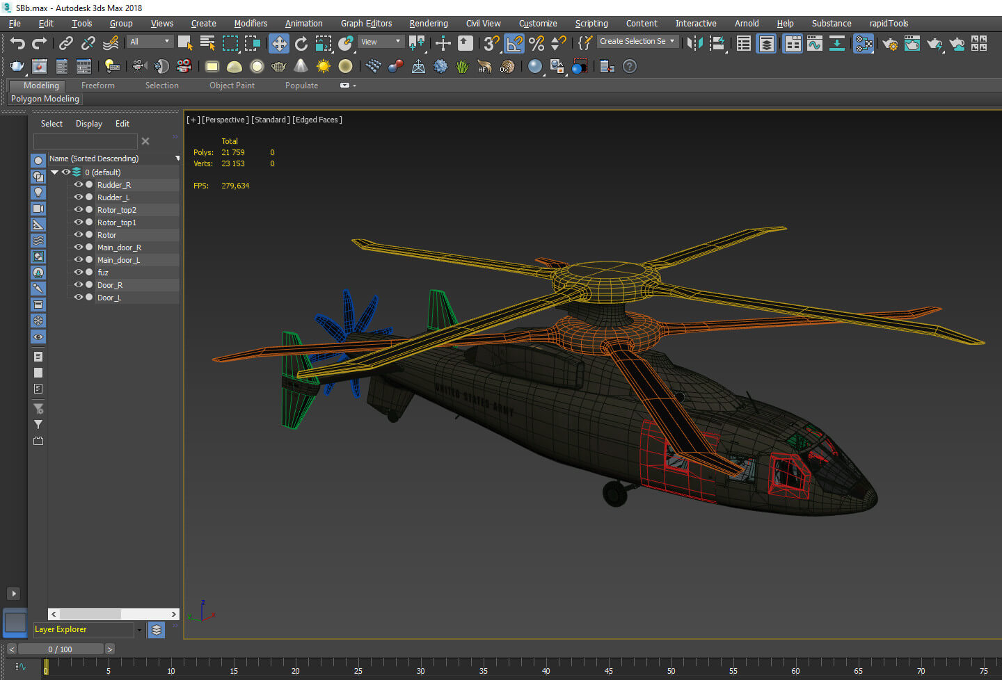 SB 1 Defiant Helicopter Sikorsky Boeing 3D Model by citizensnip