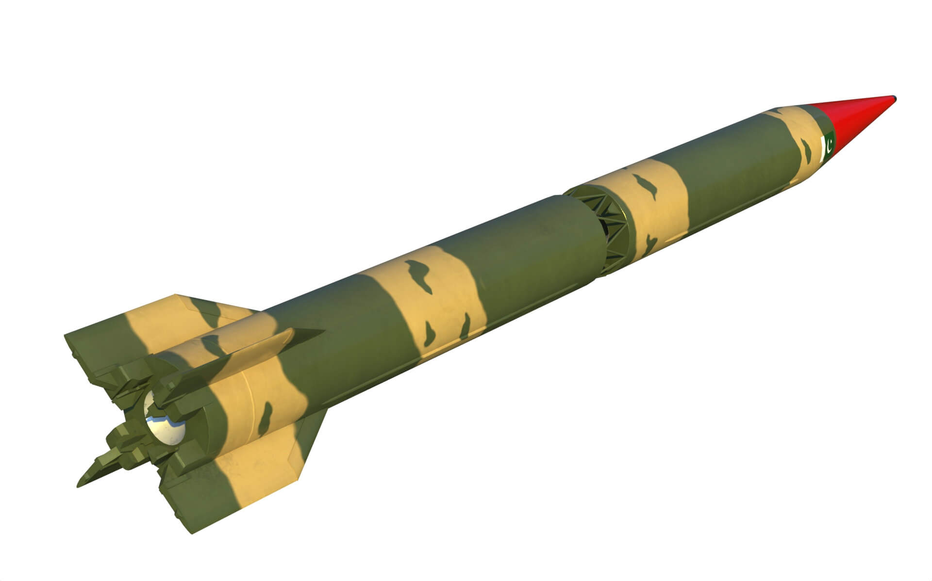 Shaheen 2 Pakistan Missile Launcher 3D Model by citizensnip