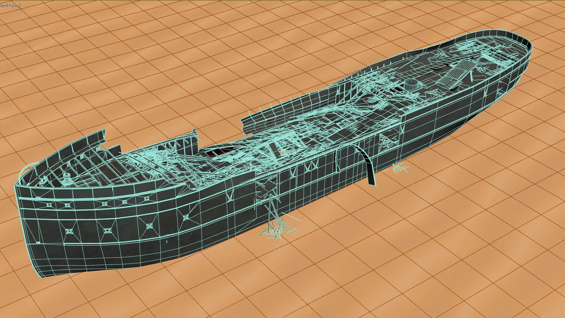Ship Wreck Steamer - 3D Model by citizensnip