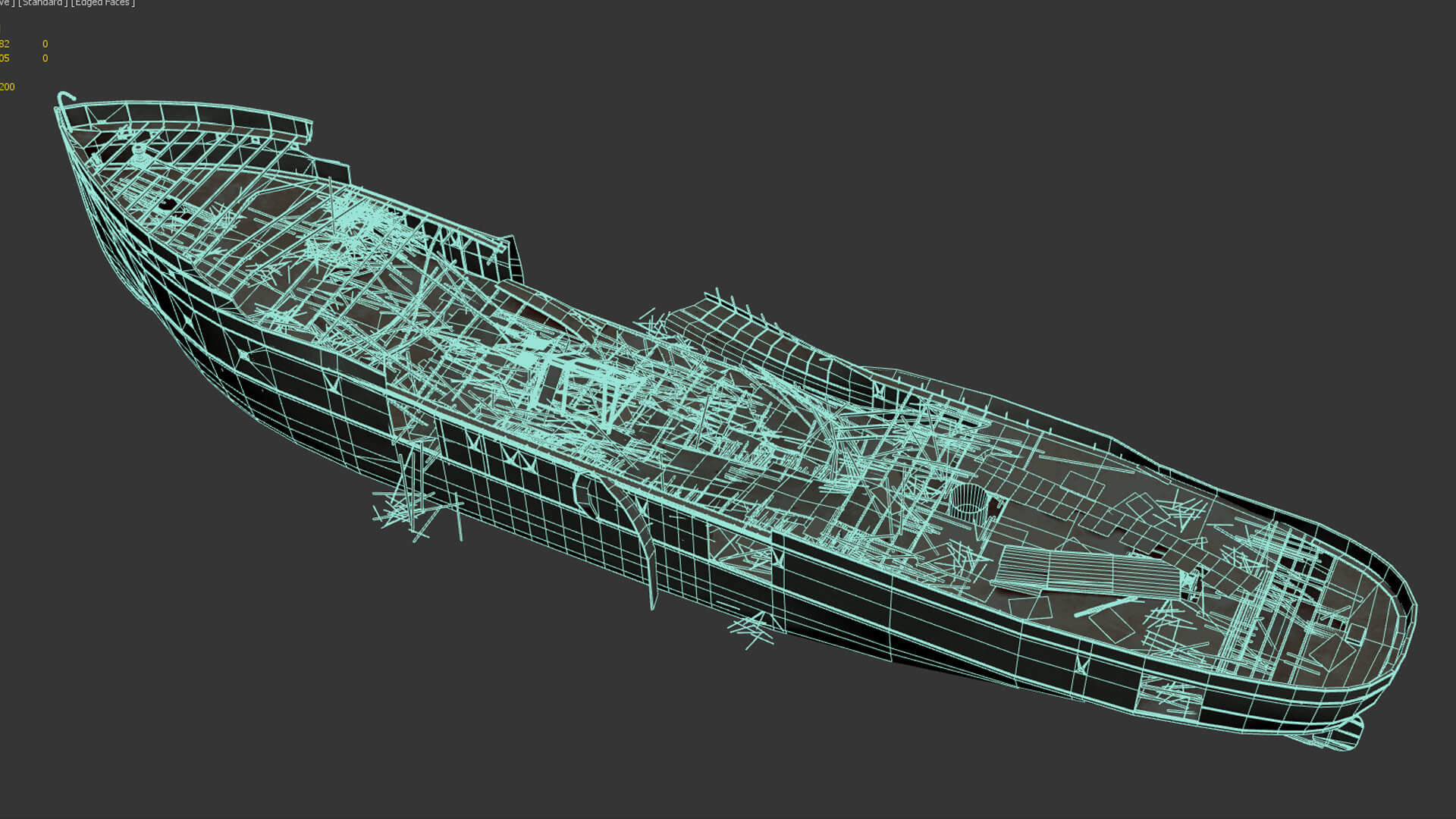 Ship Wreck Steamer - 3D Model by citizensnip