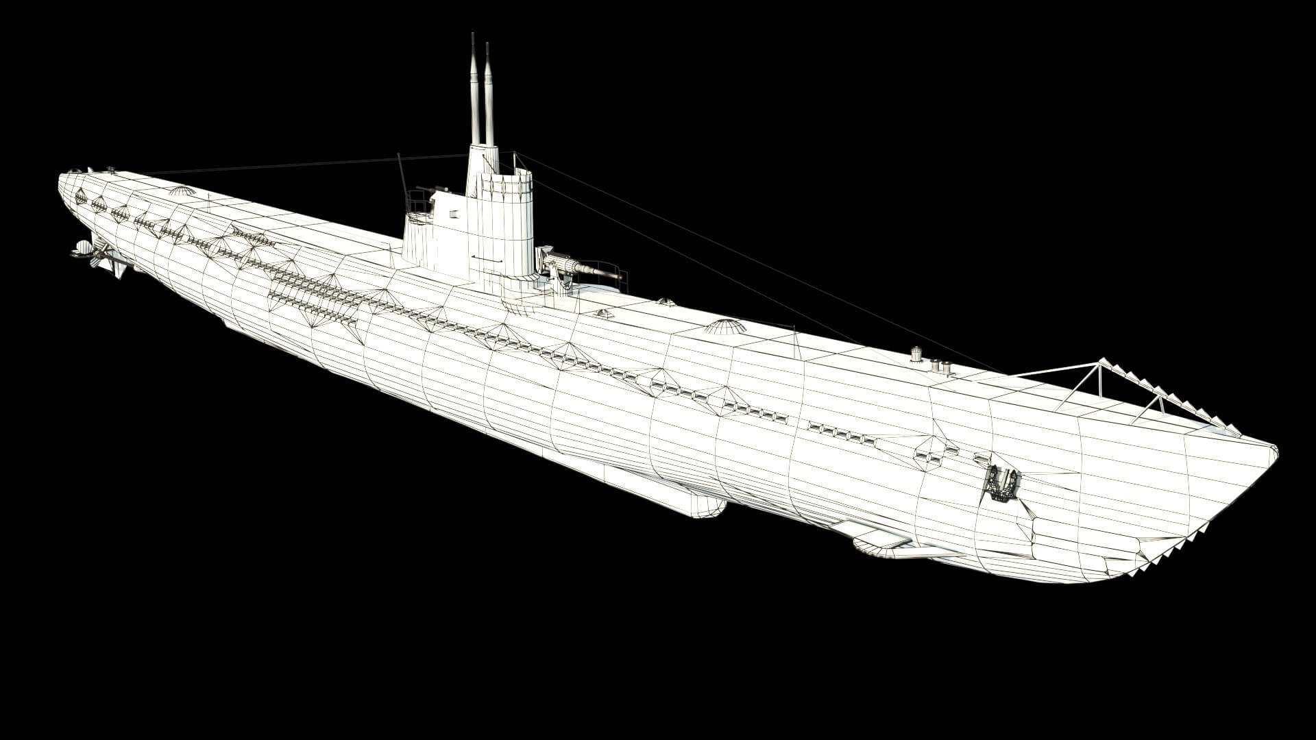 Soviet Submarine S13 Class Submarine 3D Model by citizensnip