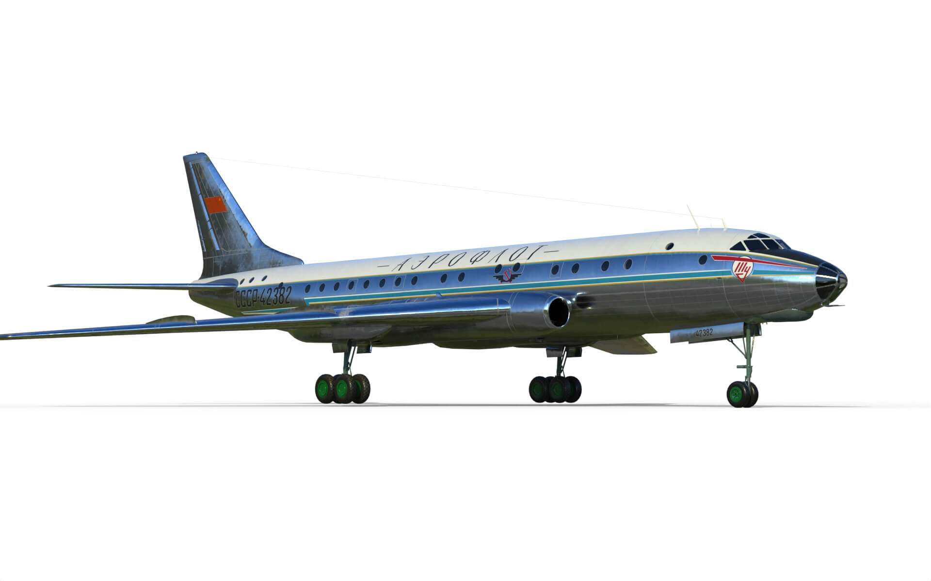 Tupolev TU-104 3D Model by citizensnip