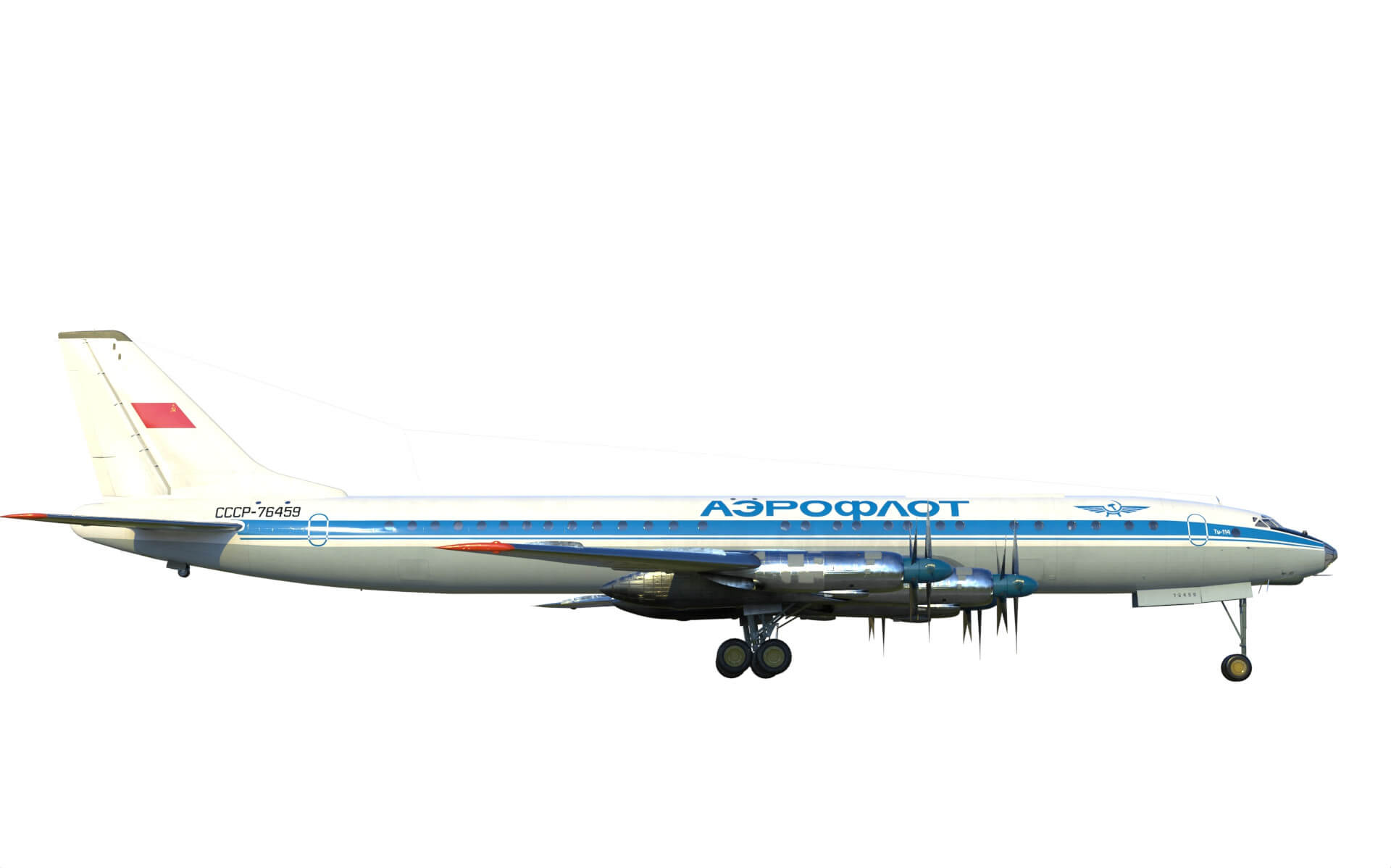 Tupolev Tu-114 3D Model by citizensnip