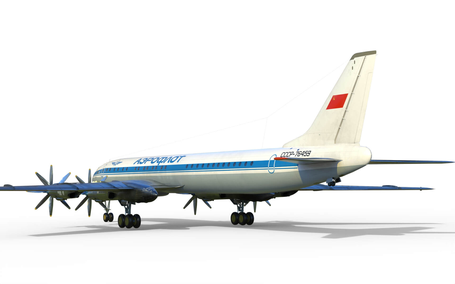 Tupolev Tu-114 3D Model by citizensnip