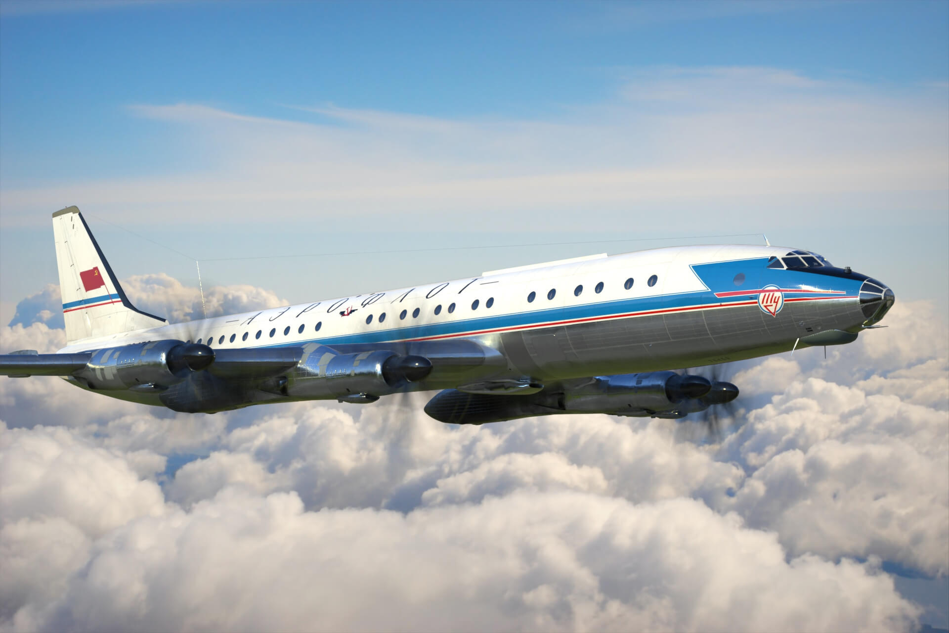 Tupolev Tu-114 3D Model by citizensnip