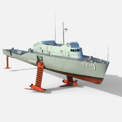 USS Plainview Ageh Hydrofoil Ship