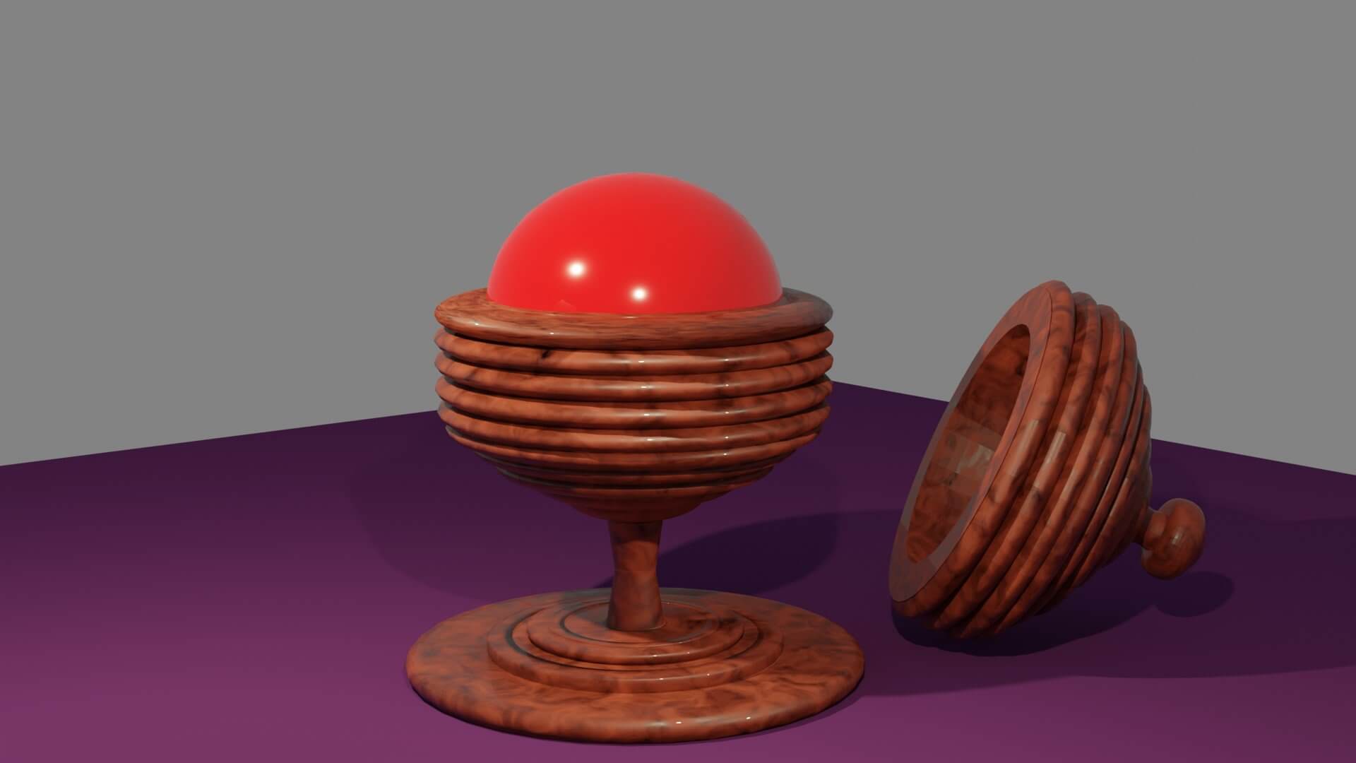 Classic Magic Trick Ball and Vase 3D Model by cjb3d