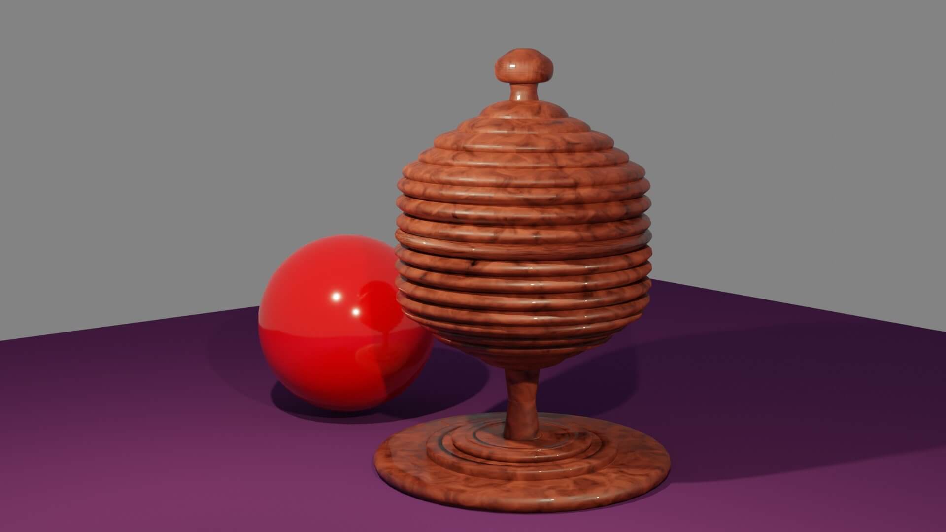 Classic Magic Trick Ball and Vase 3D Model by cjb3d