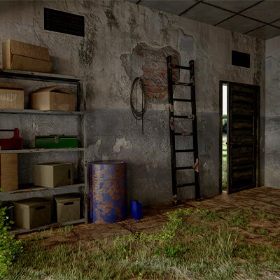 Abandoned House Garage