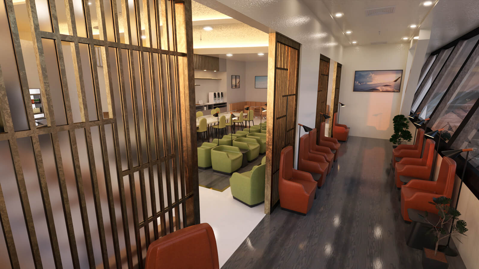 Mactan Airport Lounge 3D Render RenderHub Gallery