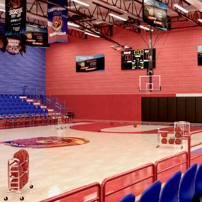 HS Basketball Gym Blazing Bears