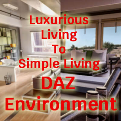 DAZ Content Bundle Luxurious Living To Simple Living