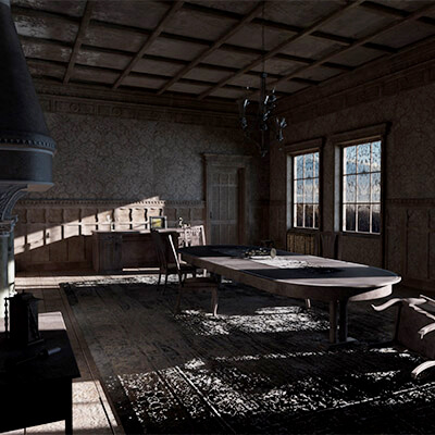 Old Royal Dining Hall Abandoned