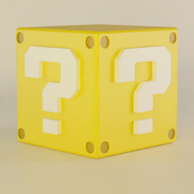 Block Super Mario Bros 3D Model