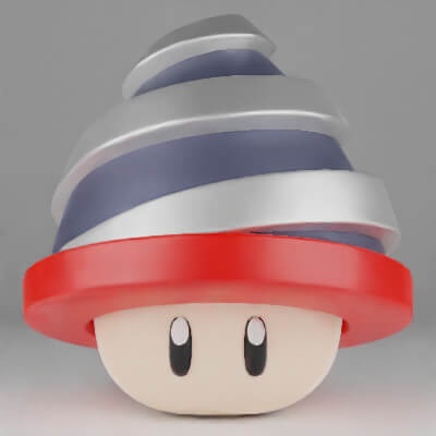 Drill Mushroom Mario