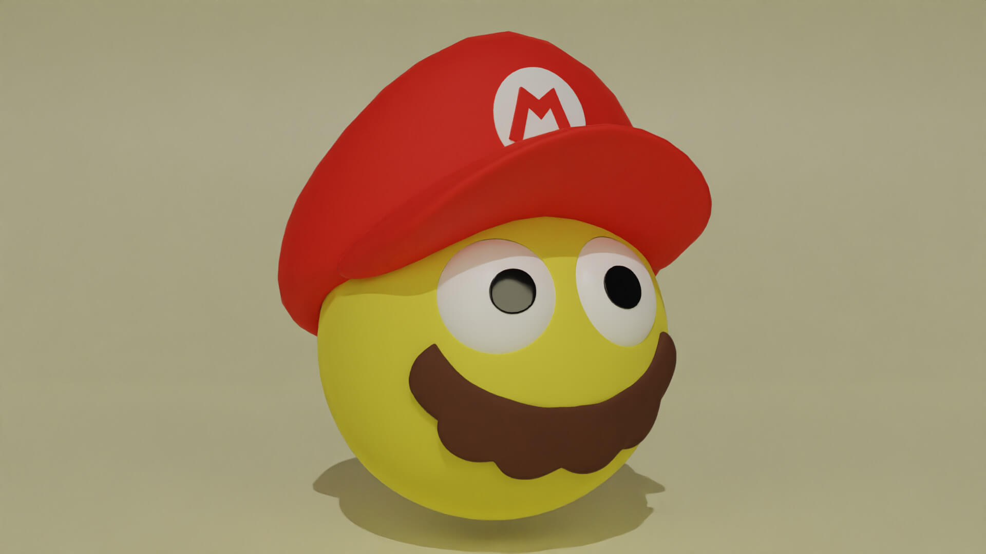 Emoji Mario from Super Mario 3D Model by clickdamn