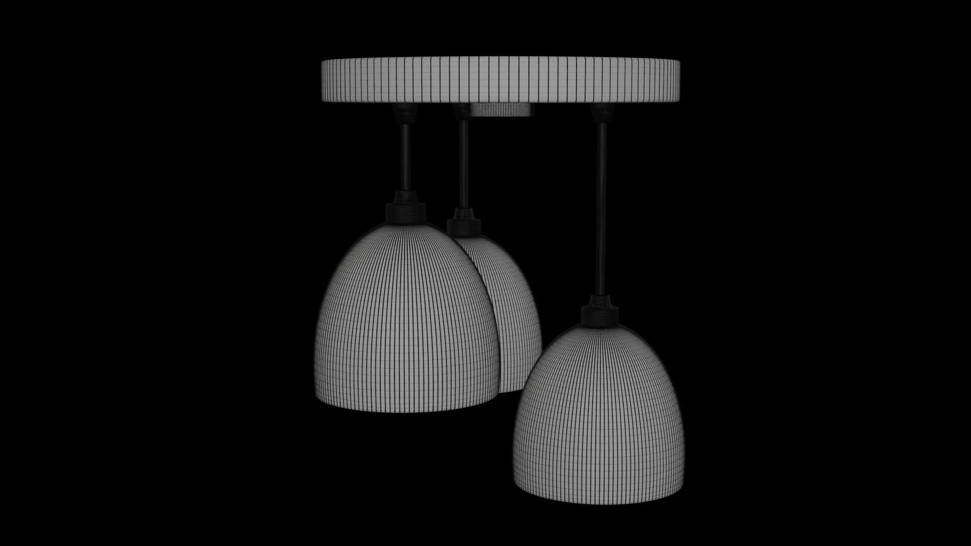 Furniture Set Sofa and Lights 3D Model by clickdamn