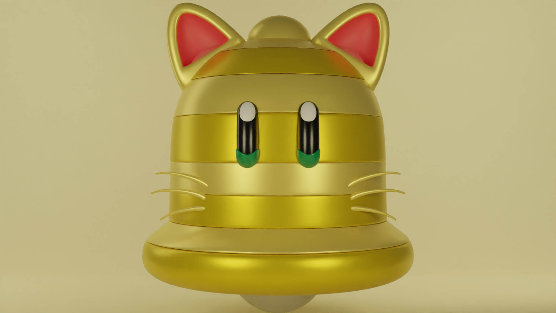 Giga Bell From Mario Games 3D Model by clickdamn