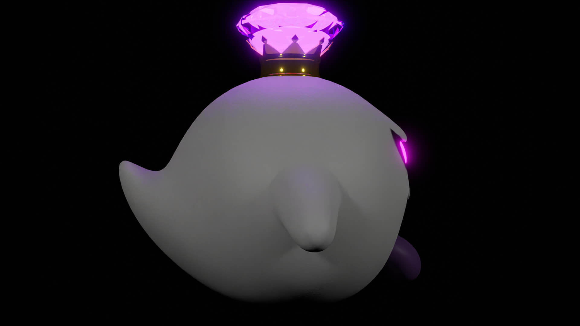 King Boo From Luigi's Mansion Games 3D Model by clickdamn