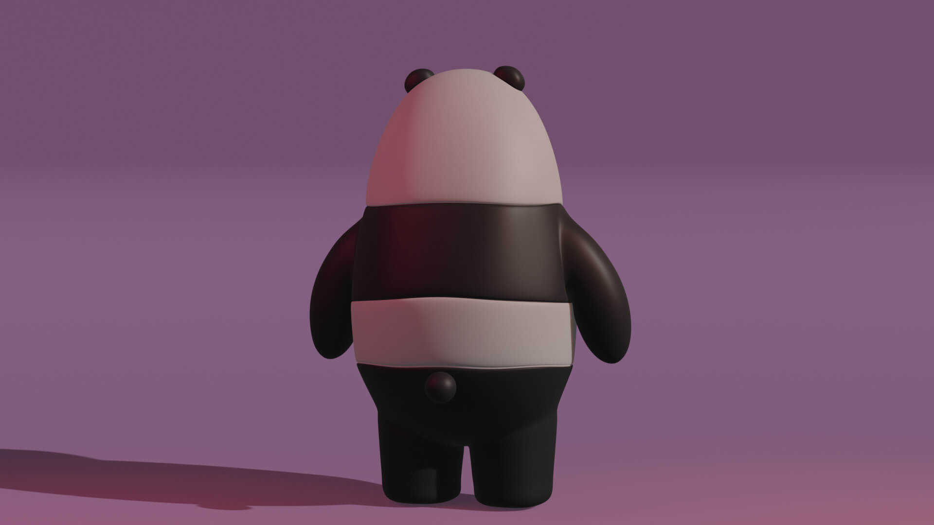 Panda From We Are Bare Bears - 3D Model by clickdamn