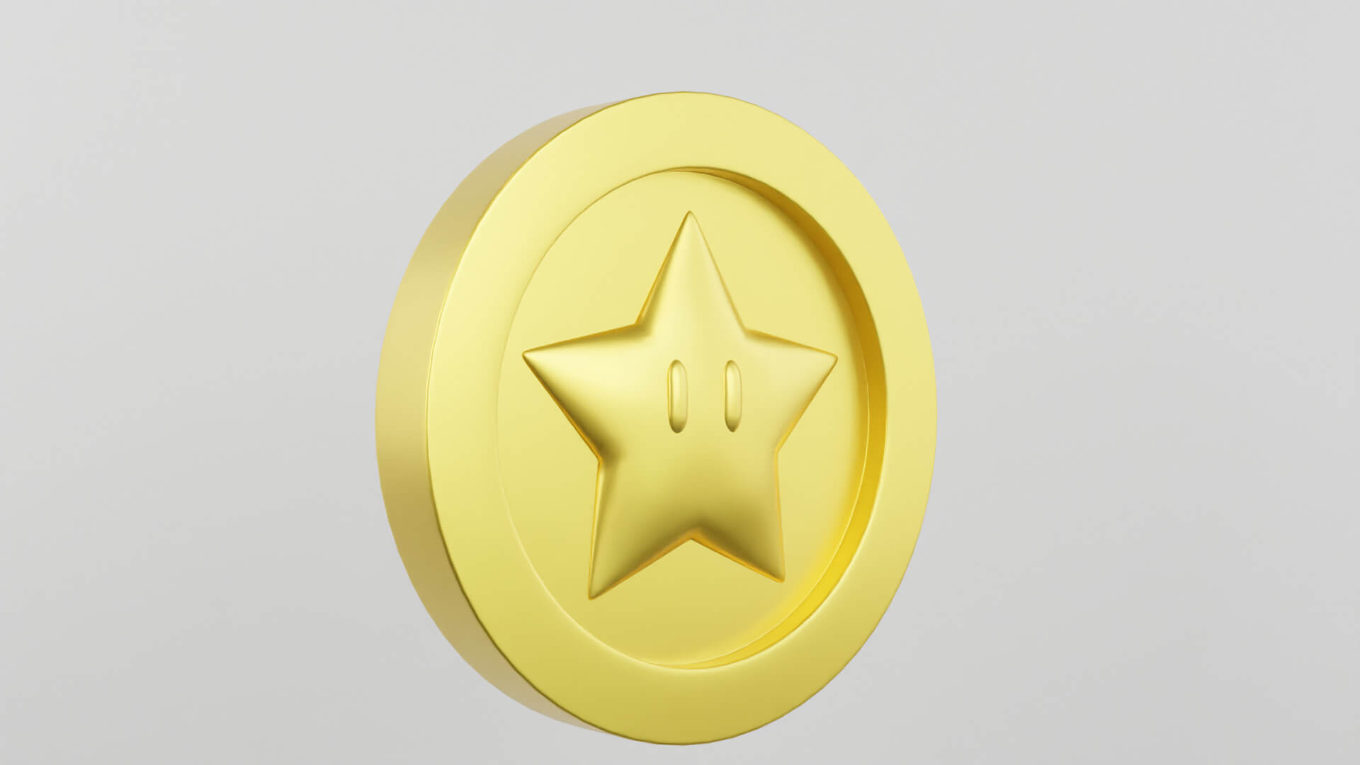 Star Coin From Super Mario Games 3D Model by clickdamn