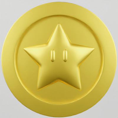 Star Coin From Super Mario Games