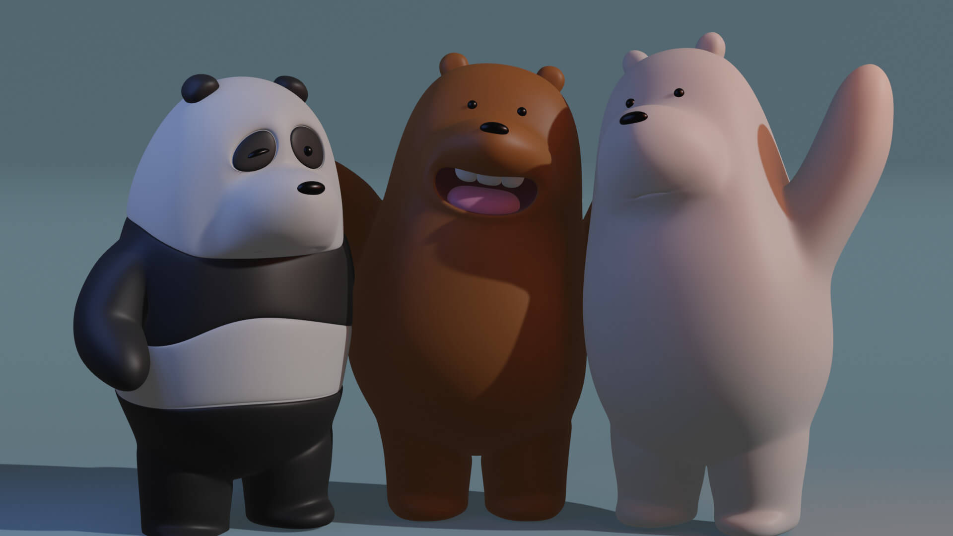 We Are Bare Bears Series 3D Model By Clickdamn We Are Bare Bears Series 3D Model By Clickdamn