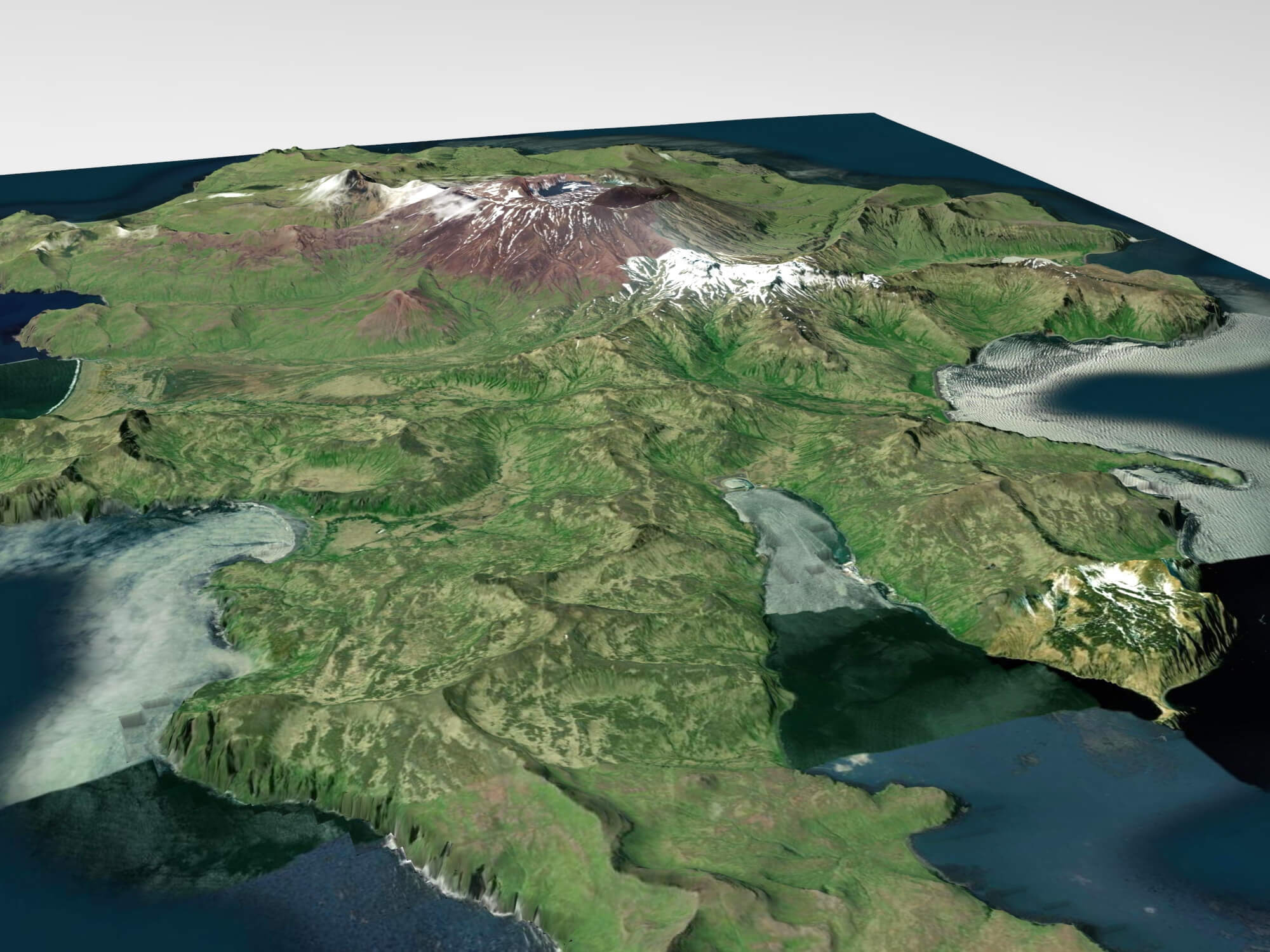 Akutan Island Alaska USA 3D Model by