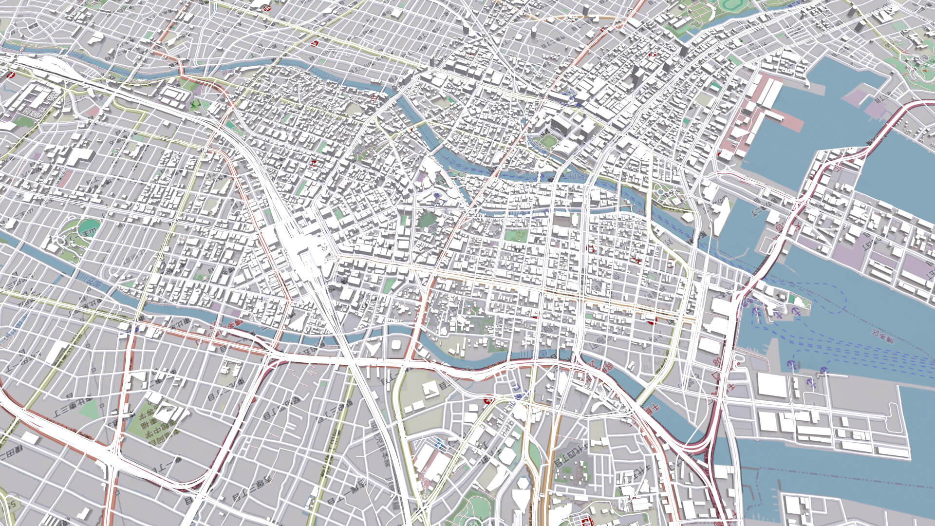 2369❣️ FUKUOKA 3D Wood City Map