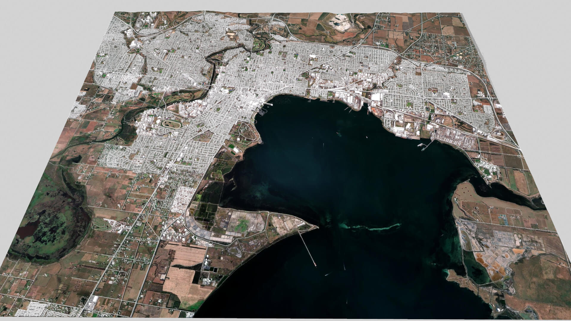 Cityscape Geelong Australia 3D Model by