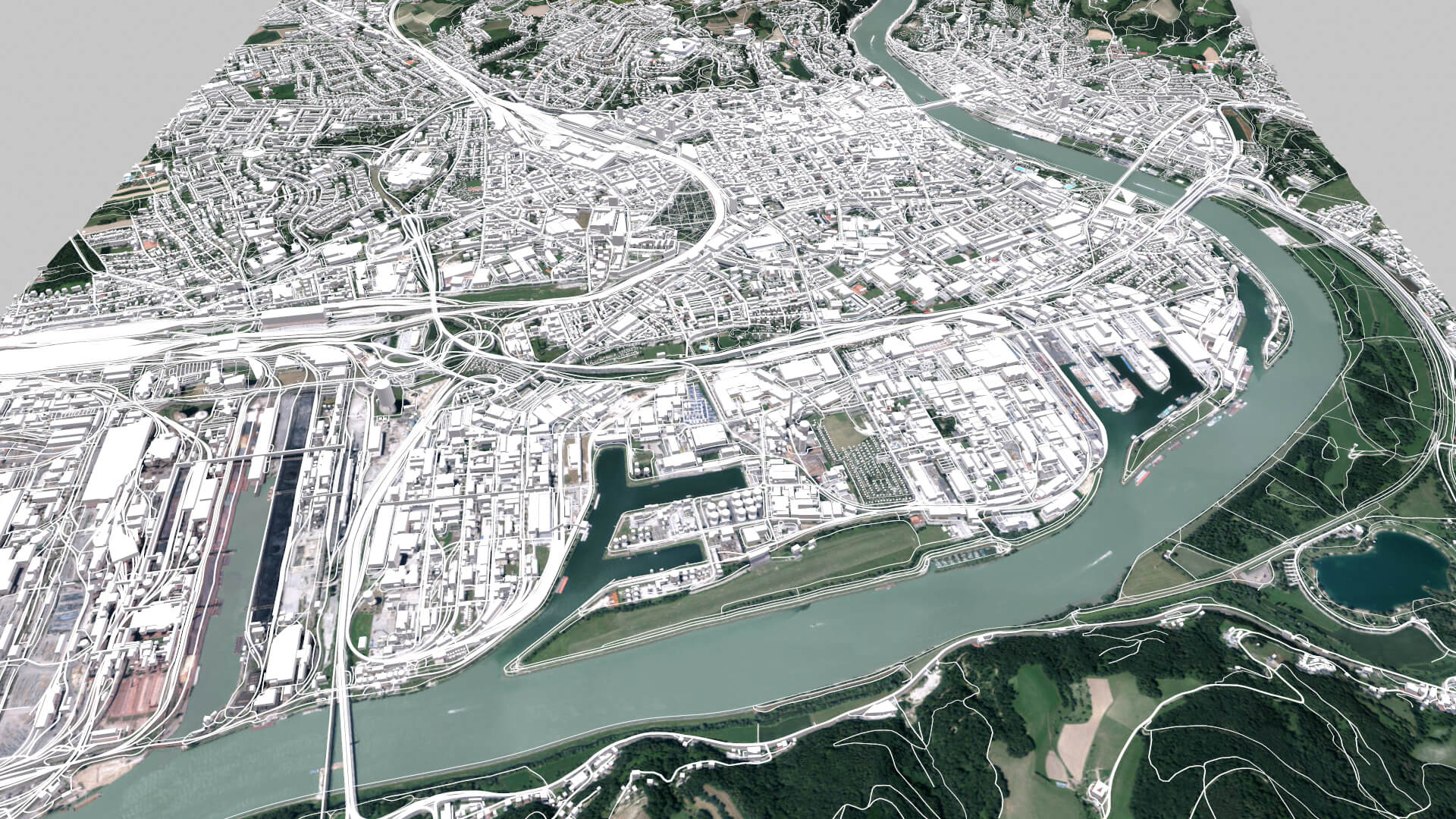 Linz Model Cityscape Linz Austria - 3D Model by clickshop3d