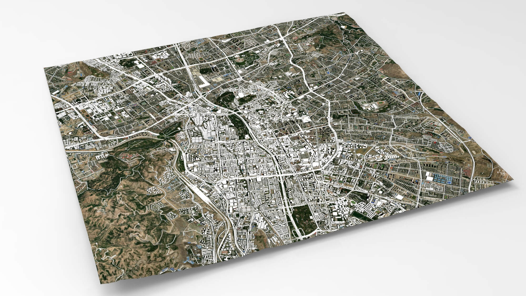 Cityscape Urumqi China - 3D Model by clickshop3d