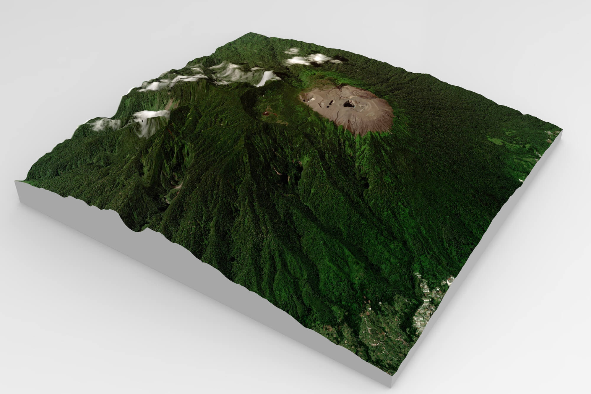 Mount Merapi Volcano in Indonesia - 3D Model by clickshop3d