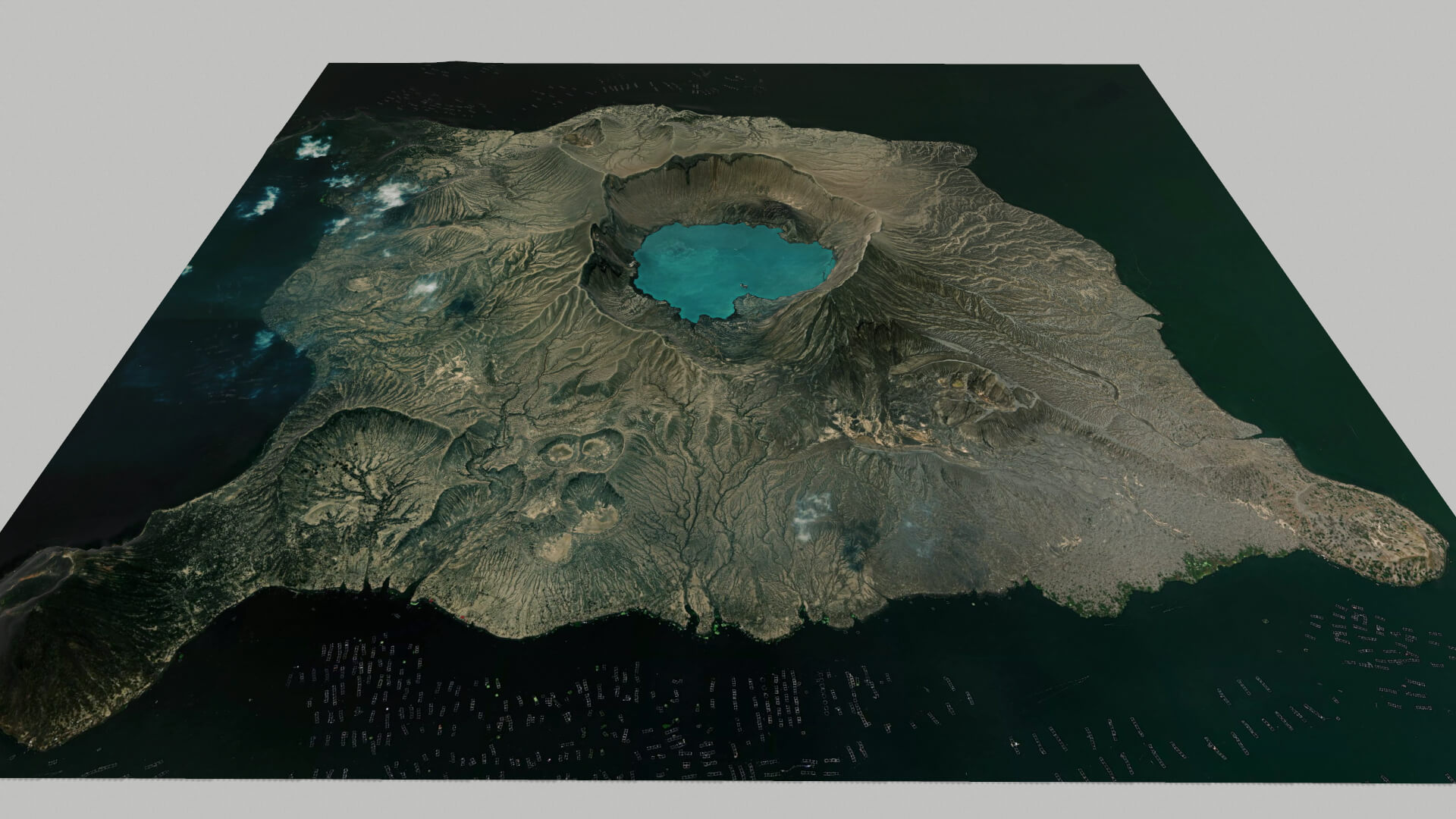 Mountain Landscape Taal Volcano - 3D Model by clickshop3d