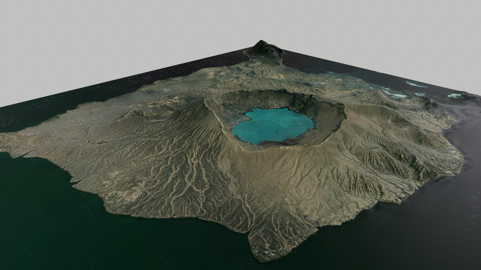 Mountain Landscape Taal Volcano - 3D Model by clickshop3d