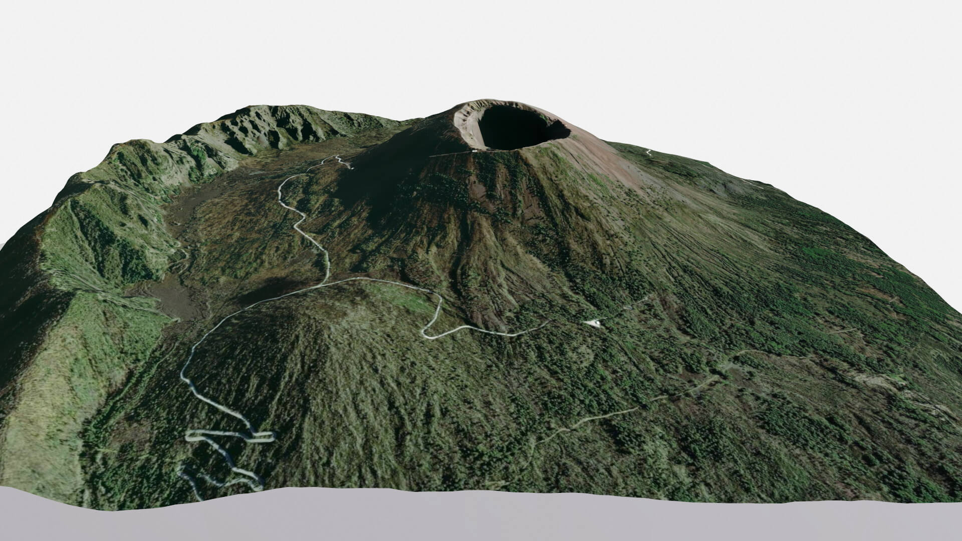 Mountain Landscape Voclano Vesuvius Naples - 3D Model by clickshop3d