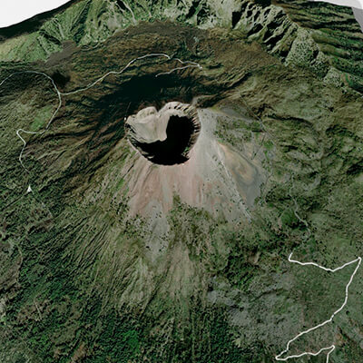 Mountain Landscape Voclano Vesuvius Naples - 3D Model by clickshop3d