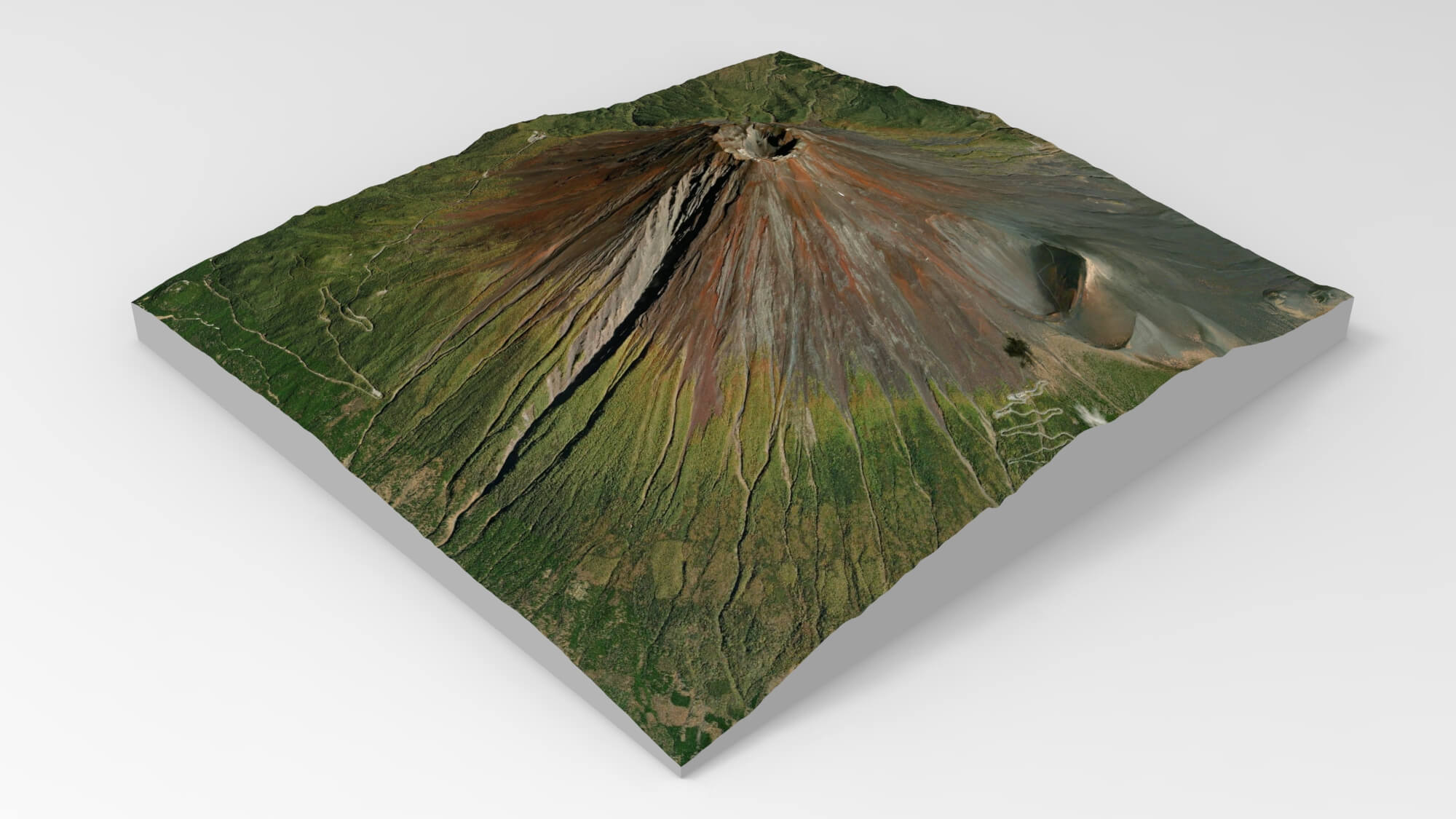 Mountain Landscape Volcano Fuji Japan - 3D Model by clickshop3d