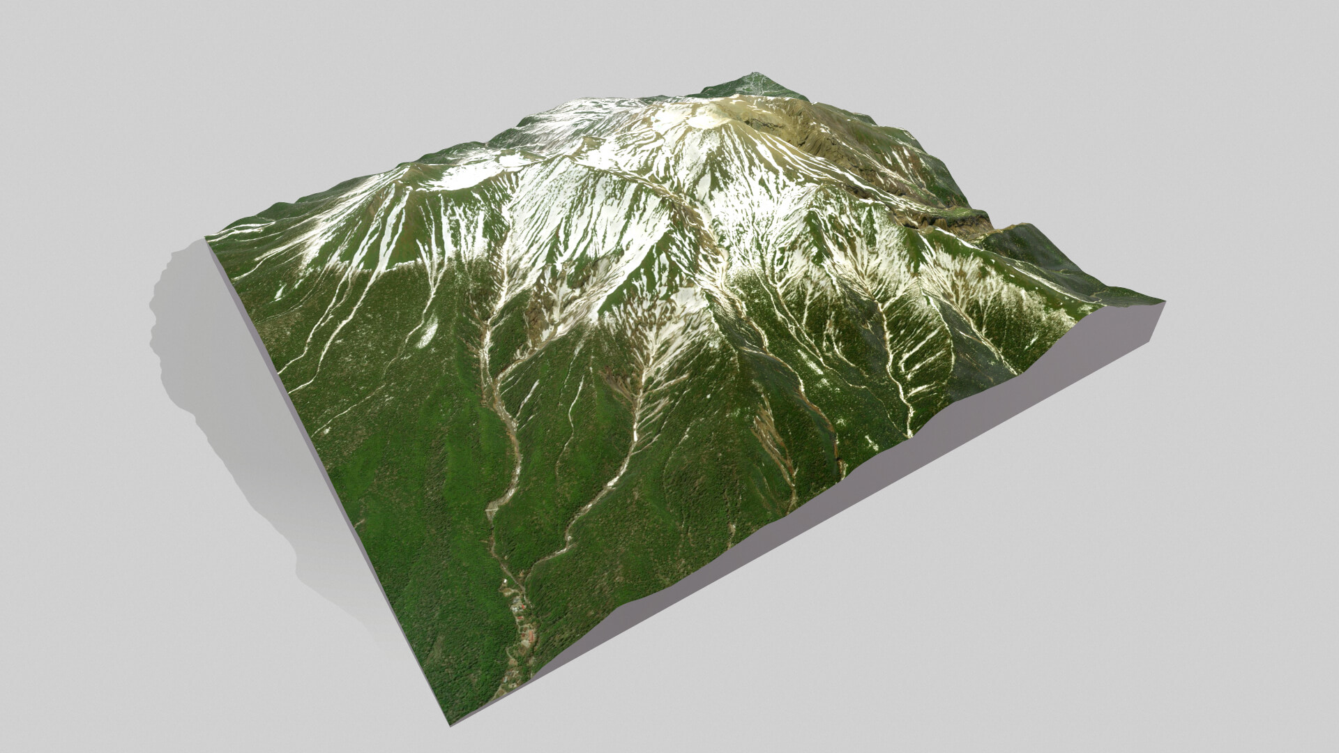 Mountain Landscape Volcano Ontake Japan - 3D Model by clickshop3d
