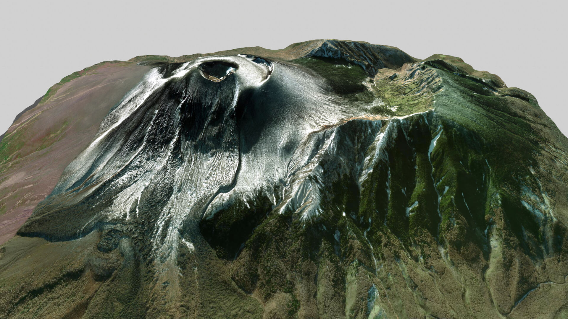 Mountain Landscape Volcano Asama Japan - 3D Model by clickshop3d