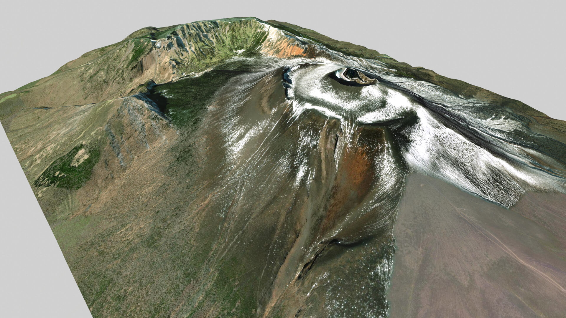 Mountain Landscape Volcano Asama Japan - 3D Model by clickshop3d