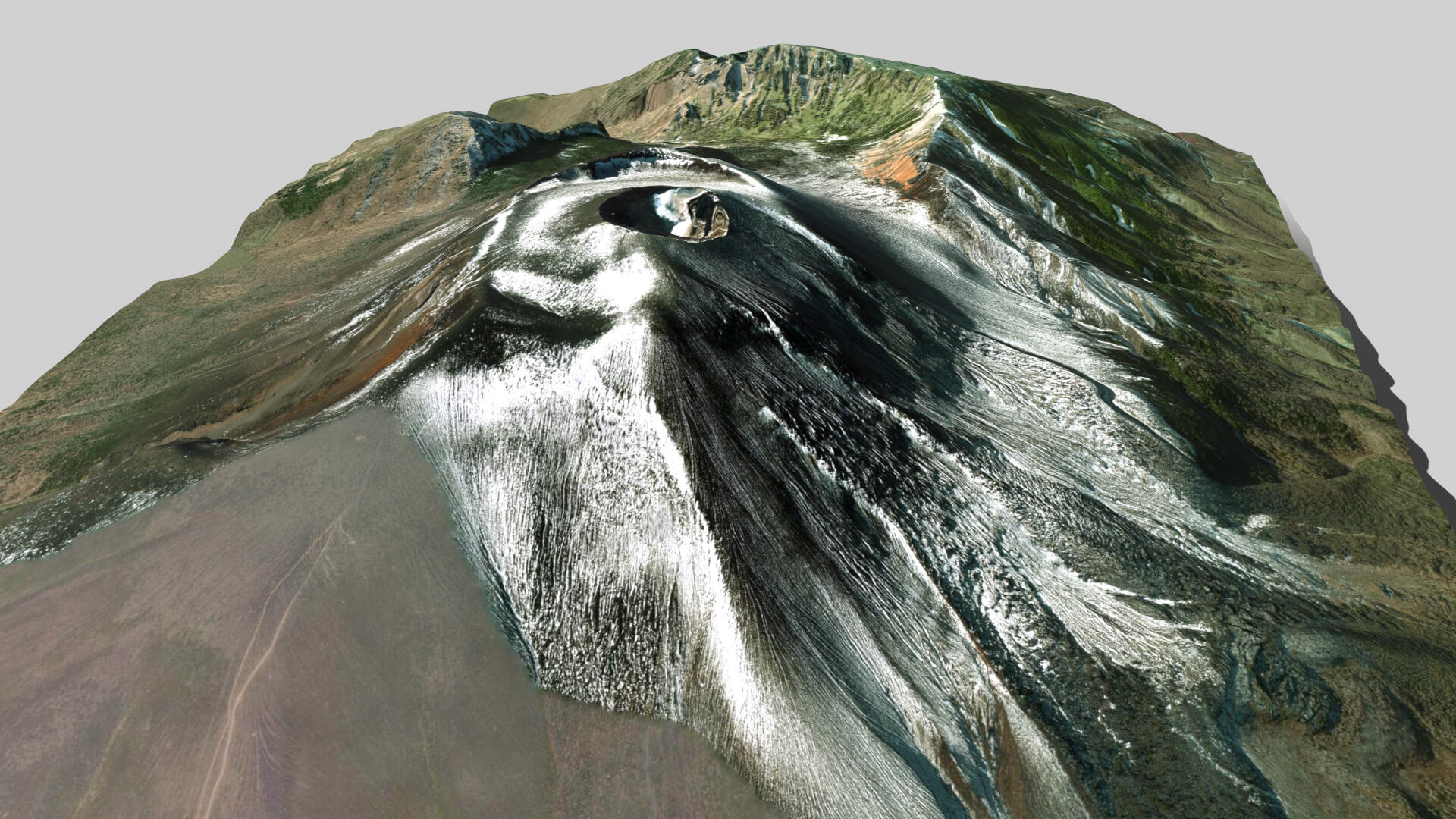 Mountain Landscape Volcano Asama Japan - 3D Model by clickshop3d