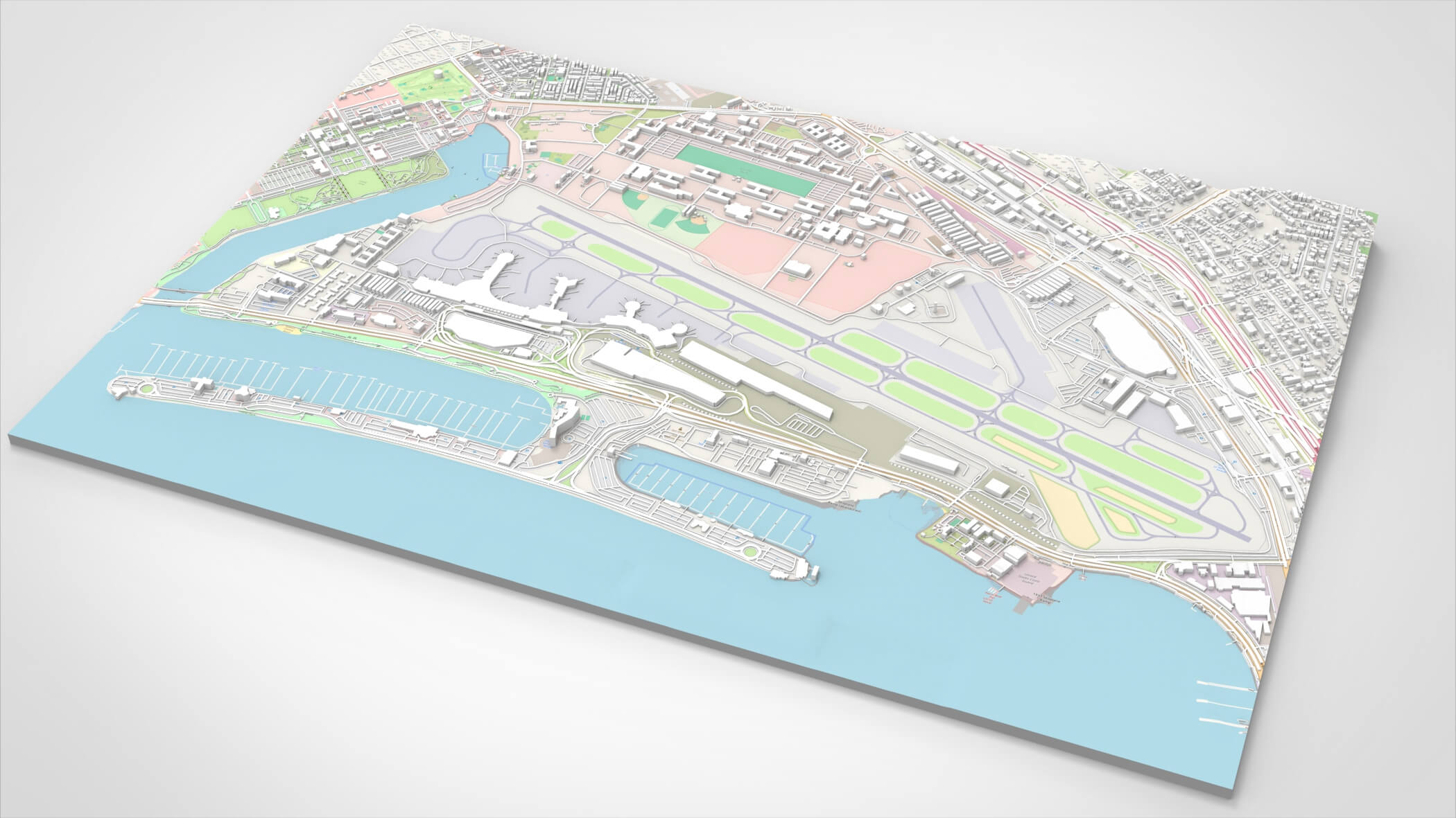 San Diego International Airport California United States - 3D Model by ...