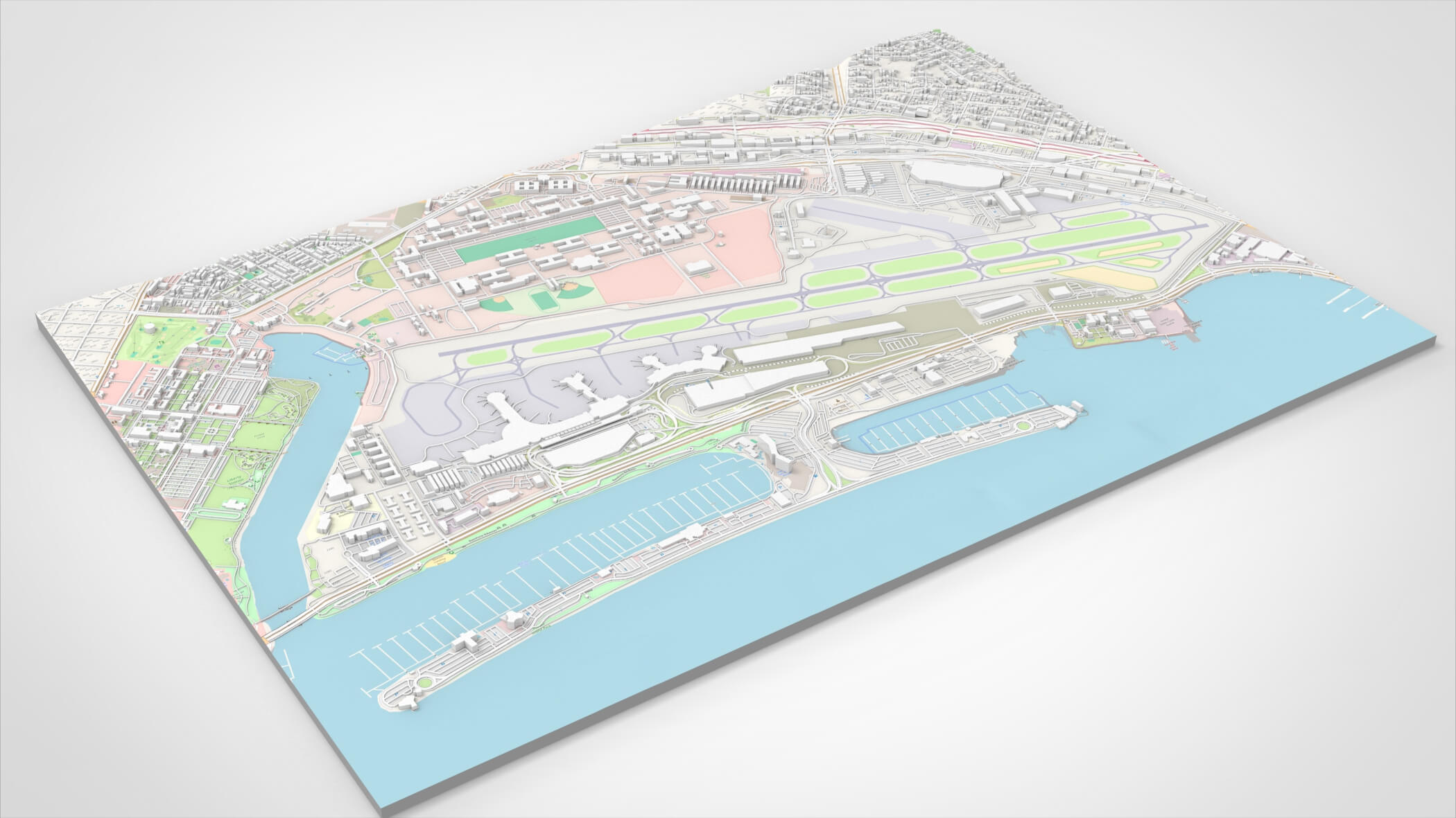 San Diego International Airport California United States - 3D Model by ...