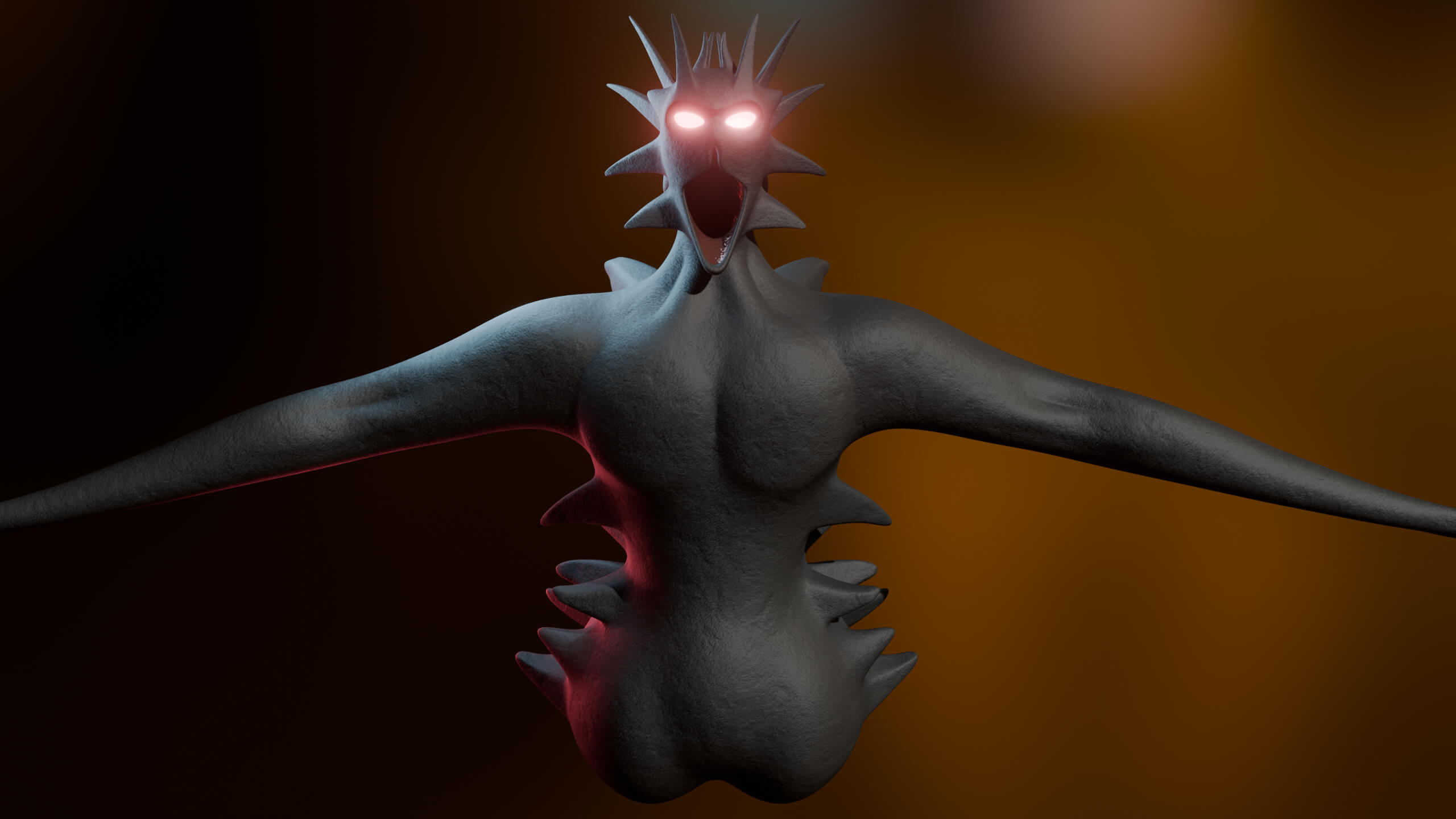 Giant Entity Giant Cursed Slender Entity - 3D Model by CM Studios