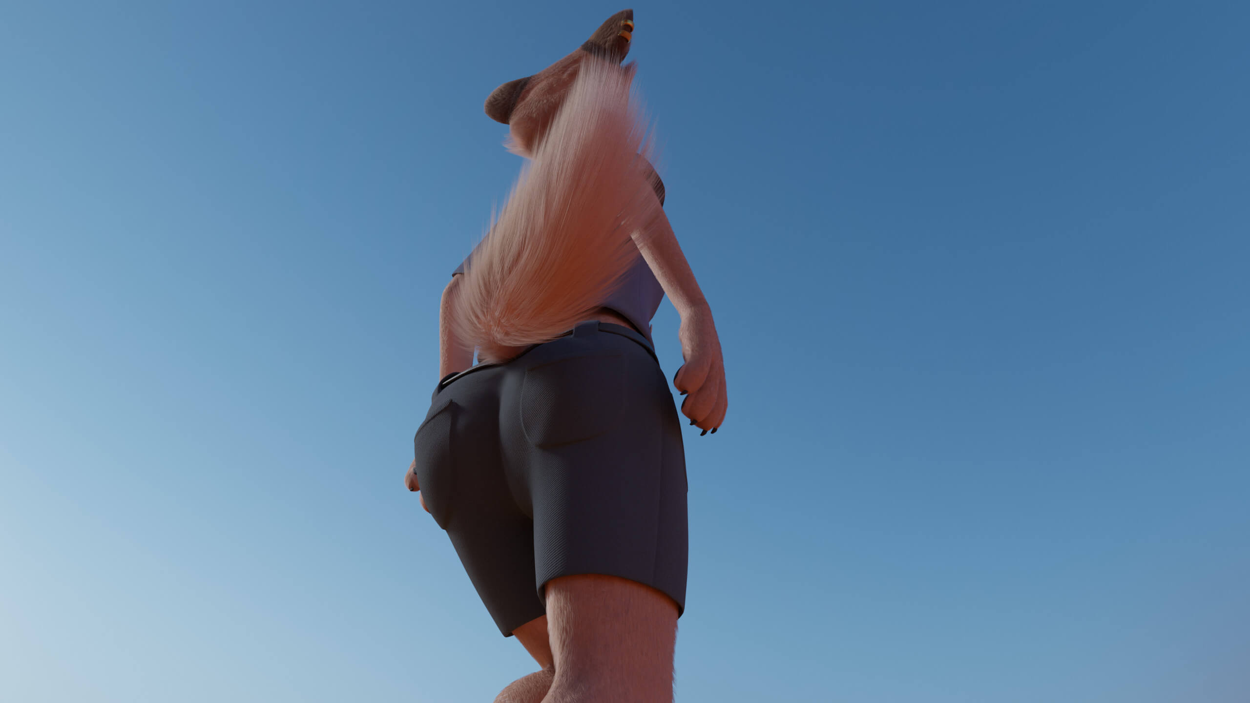 Maylin Anthro Wolf - 3D Model by CM Studios