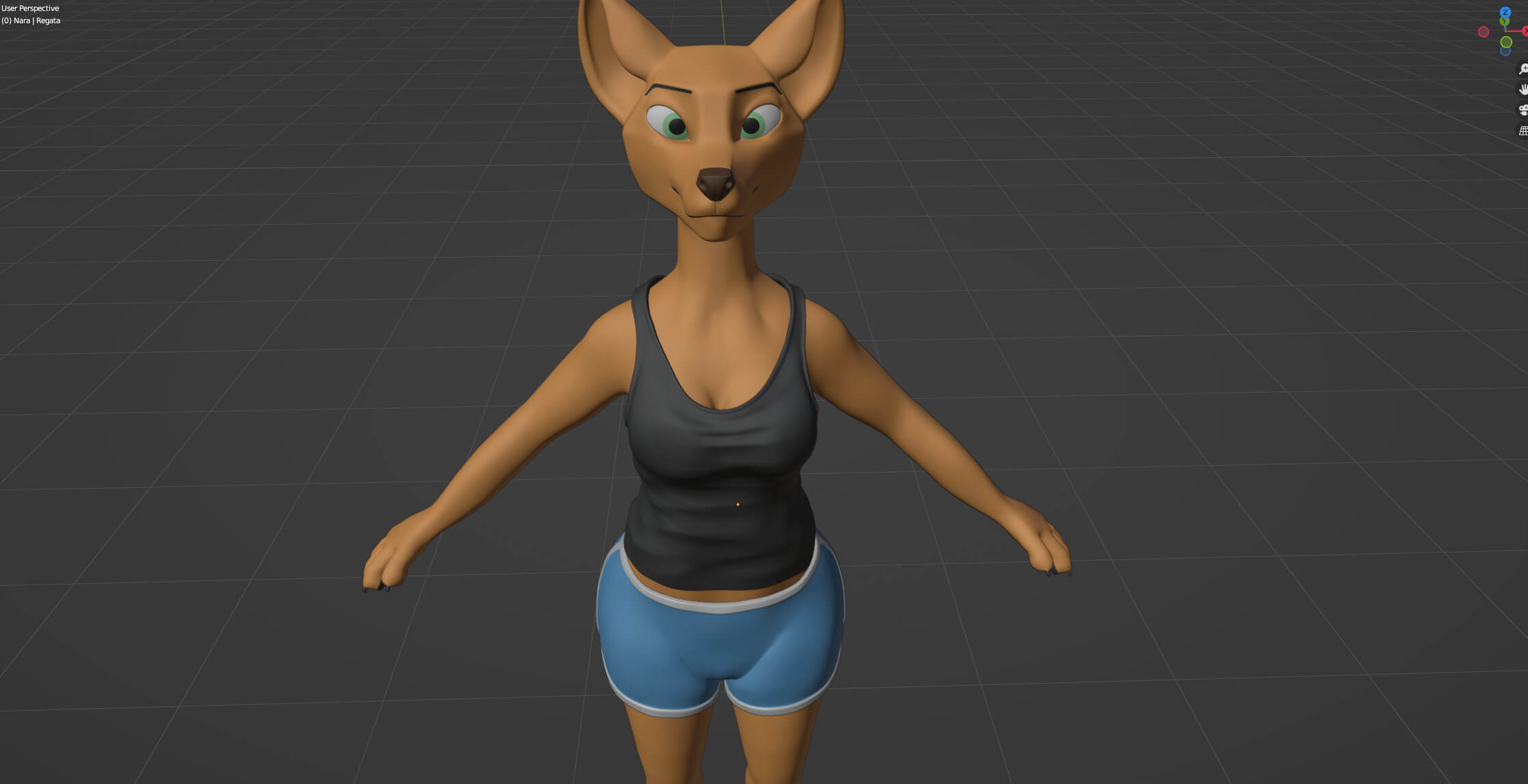 Nara Anthro Fox - 3D Model by CM Studios
