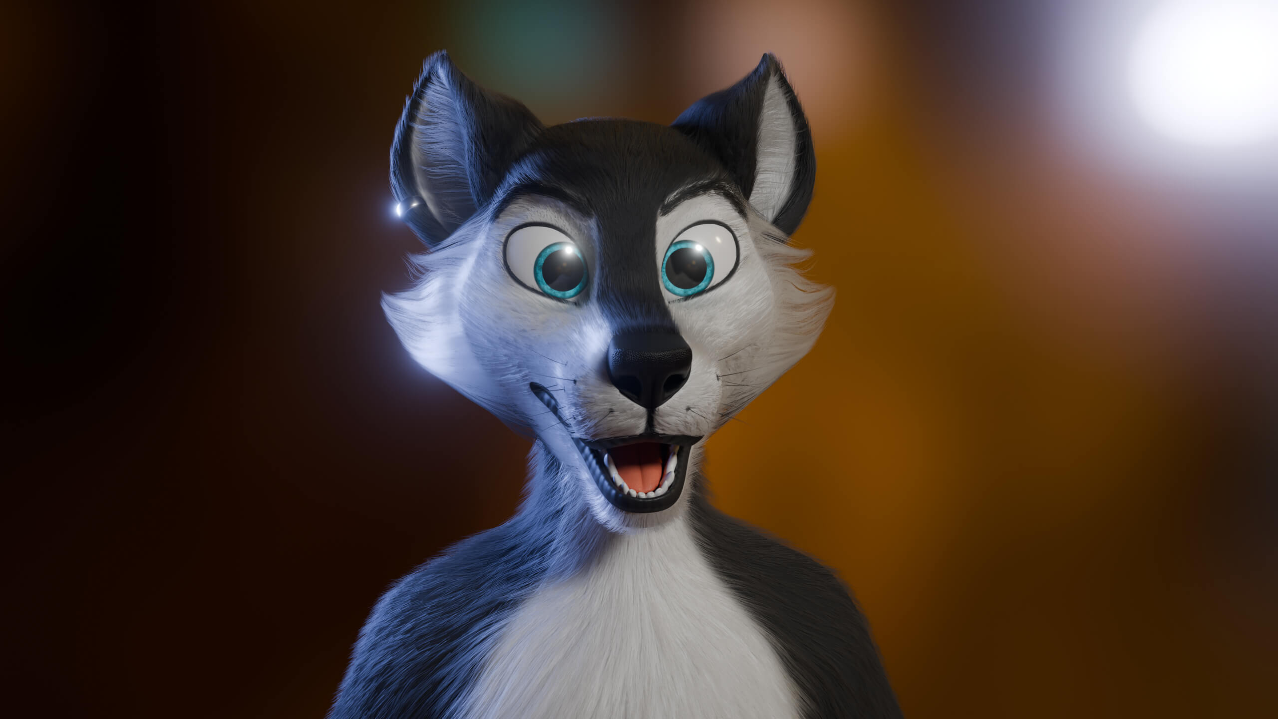 Thomas Anthro Husky - 3D Model by CM Studios