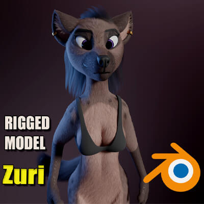 Zuri Anthro Hyena