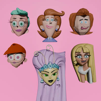 Fairly OddParents Female Heads